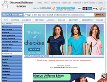 Tablet Screenshot of duniformsandmore.com
